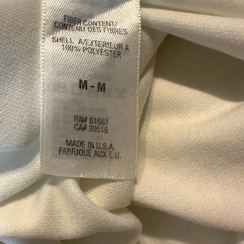 EUC‎ The North Face Unisex Classic White Polyester Layer long sleeves Tee Size M